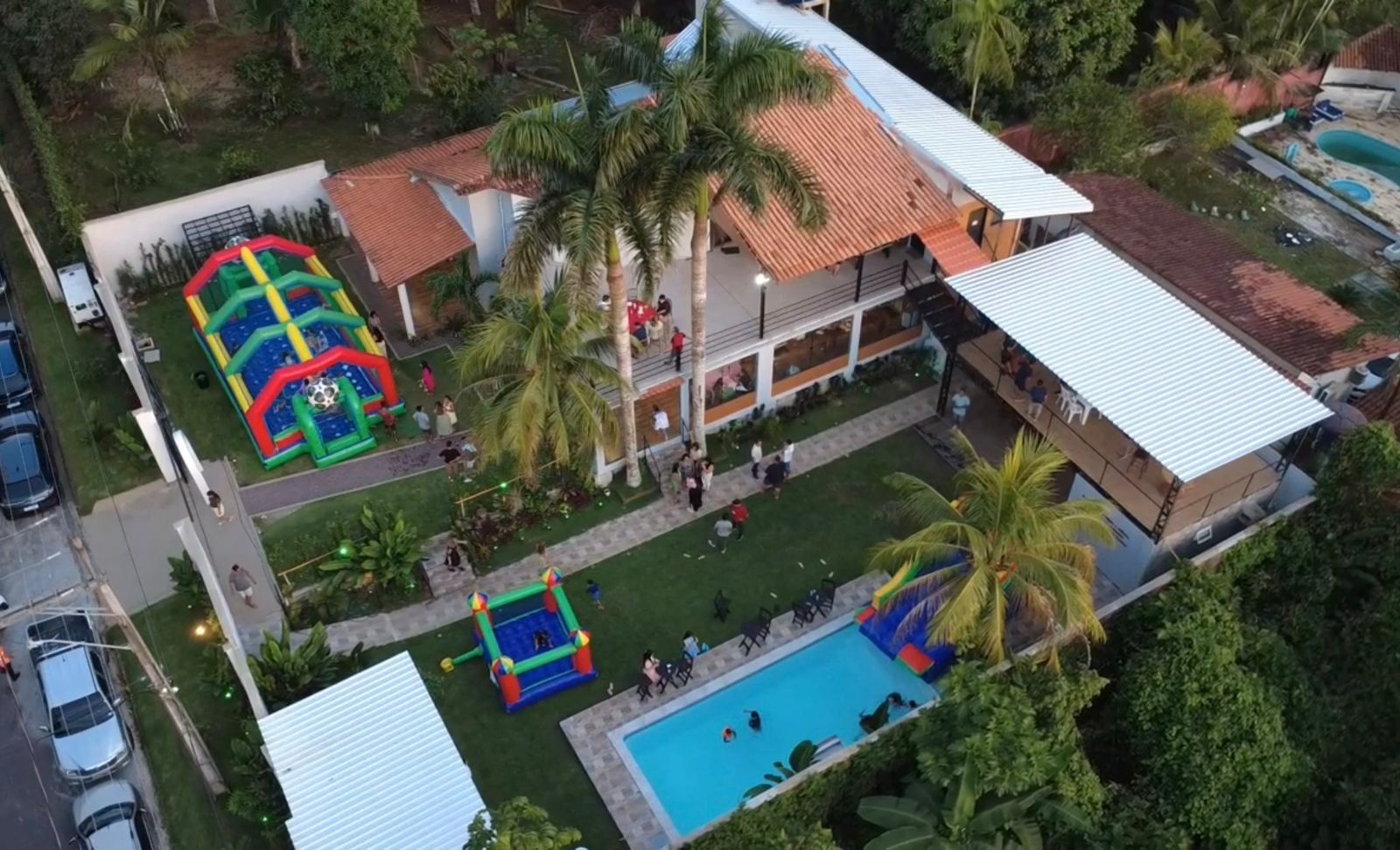 Vista aérea da Fruto da Vide Casa de Eventos